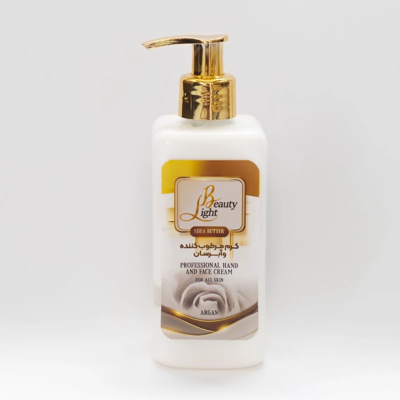 کرم آبرسان و مرطوب کننده لایت بیوتی مدل پمپی 250میلی لیتر